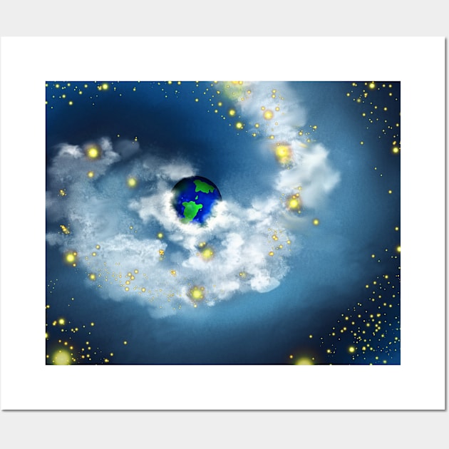 The World In His Hands Space Wall Art by 2HivelysArt